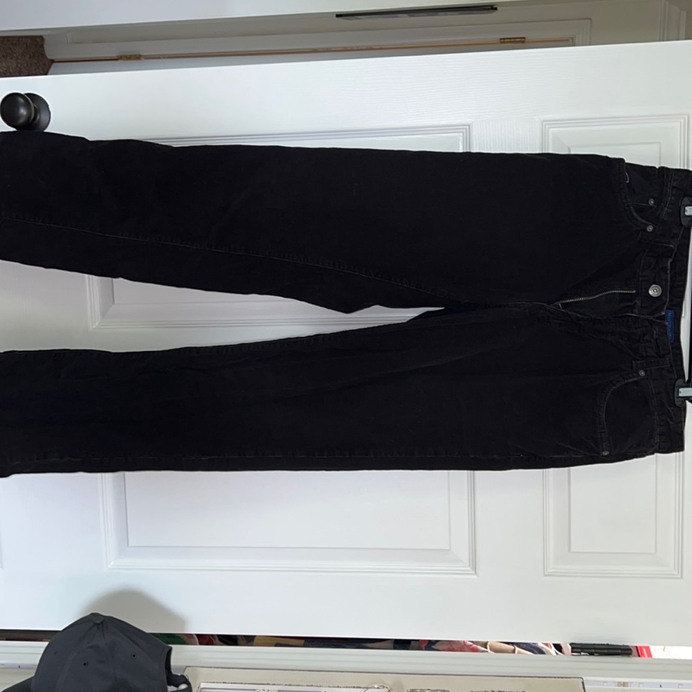 black corduroy jeans